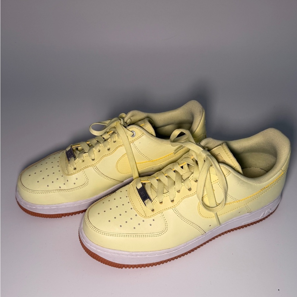 Nike Women’s Light Yellow Air Force 1